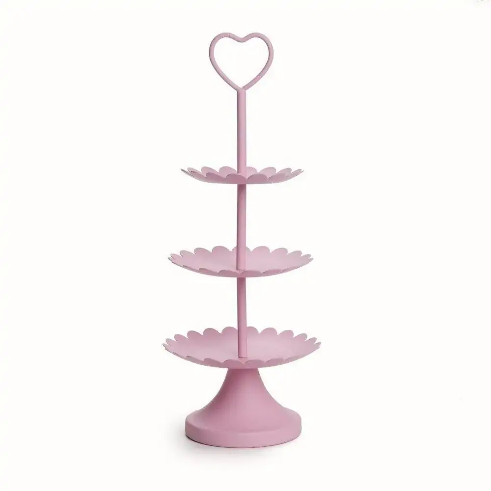 Mini Suporte P/doces Cromus 3 Andares Rosa