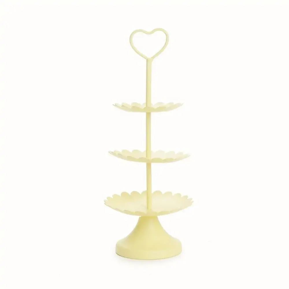 Mini Suporte P/doces Cromus 3 Andares Amarelo