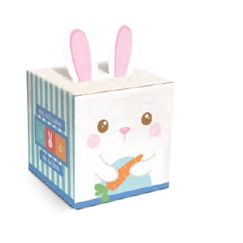 Caixa Pop Up Lino 9x9x11cm