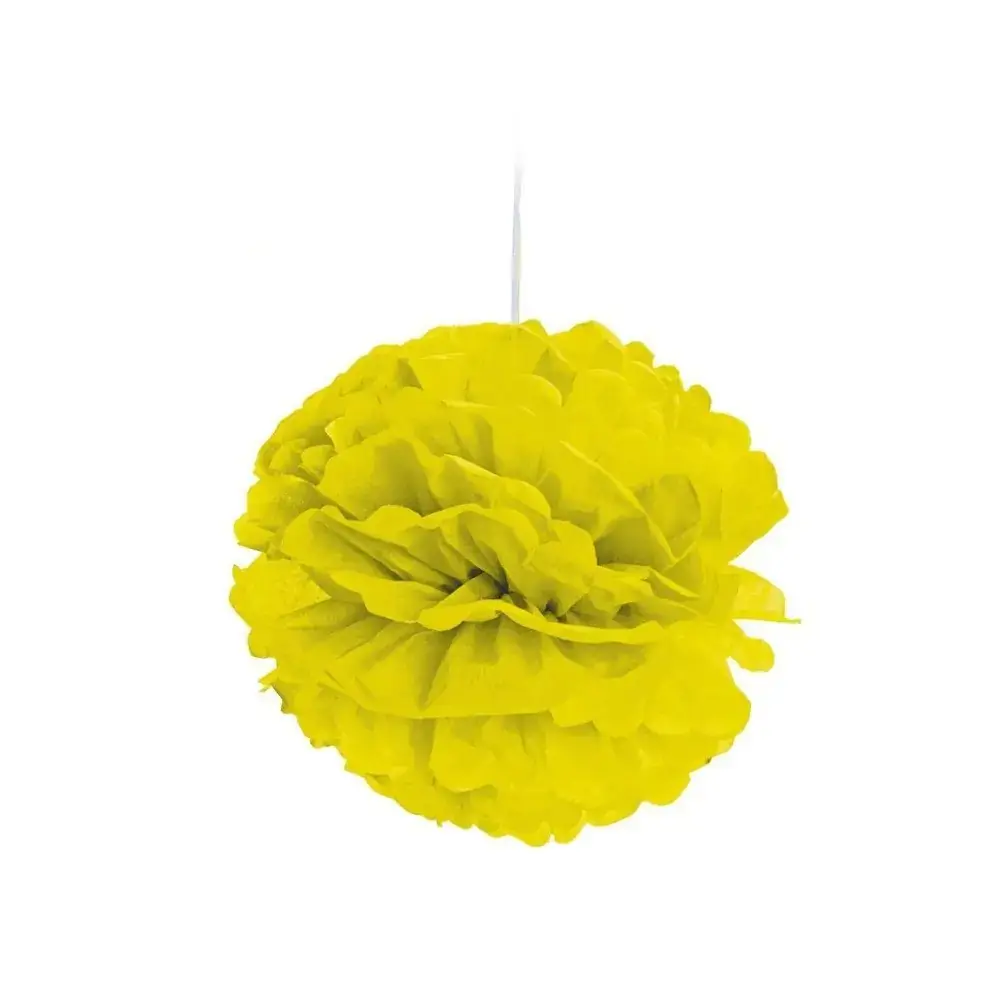 Pom Pom Cromus 30cm Amarelo C/2