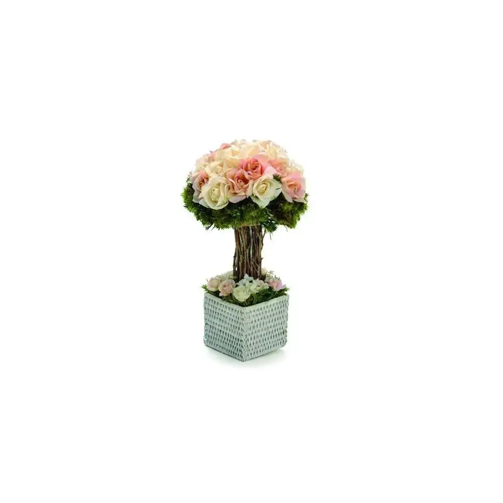 Bouquet Topiaria Cromus C/rosas Franc.40x20cm Cr