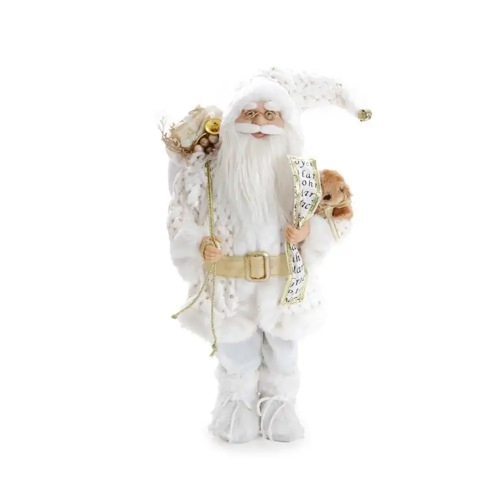 Enfeite Natal Cromus 45cm Papai Noel C/lista Bco
