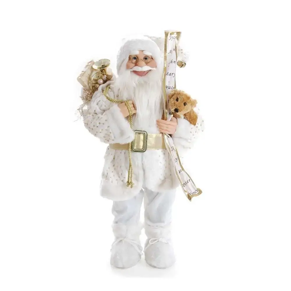 Enfeite Natal Cromus 60cm Papai Noel C/lista Bco