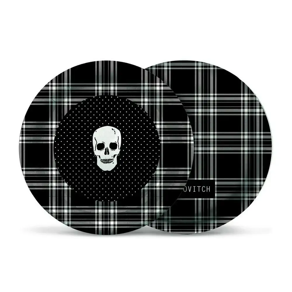 Prato Redondo Cromus 21cm Skull Party C/8