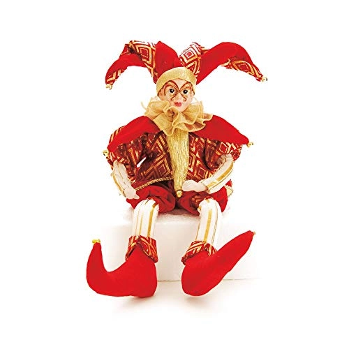 Enfeite Natal Cromus Pierrot Sentado C/som/movimen