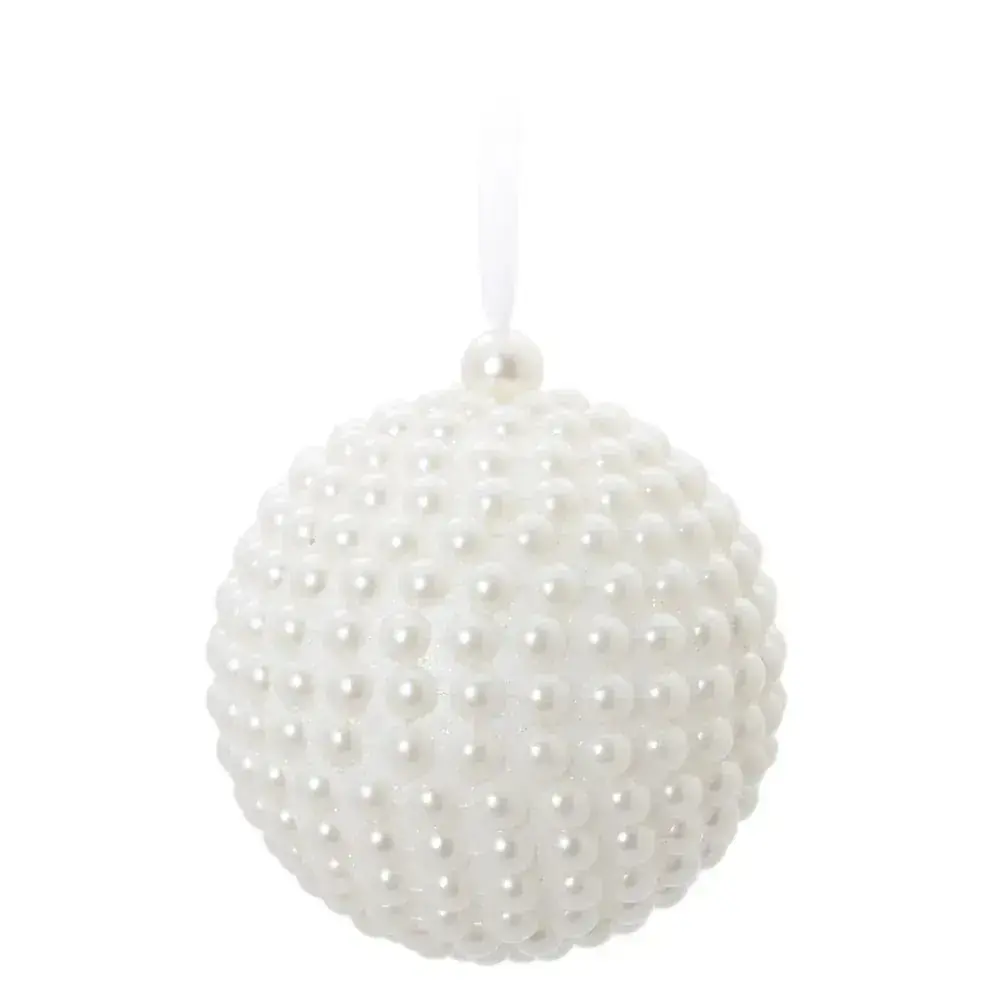 Bola Natal Cromus Perolas 10cm C/6