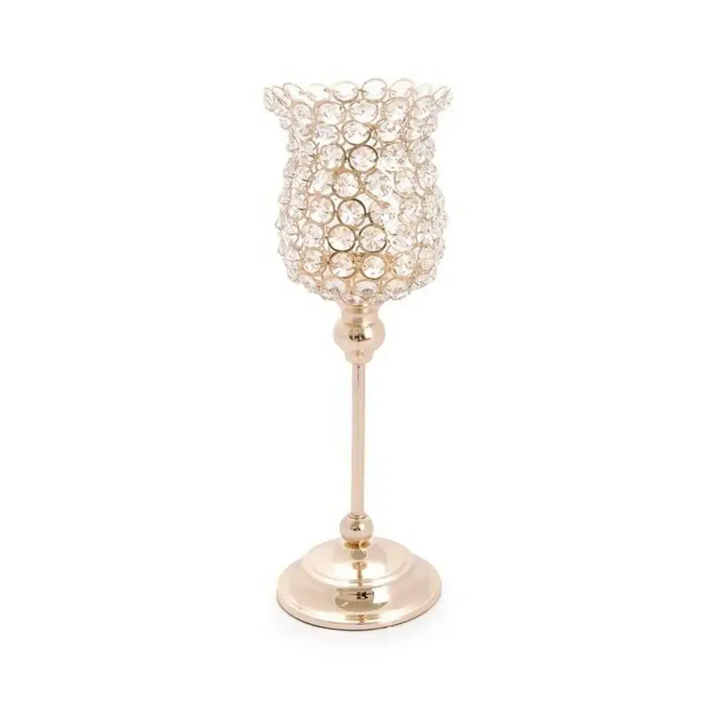Porta Vela Cromus Ouro C/cristal Mod.04