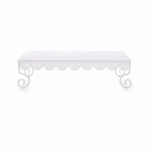 Bandeja P/bolo Cromus Retangular 31cm Branca