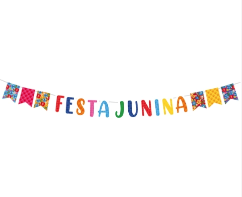 Faixa Decorativa Festa Junina Arraia Bao Demais Cromus