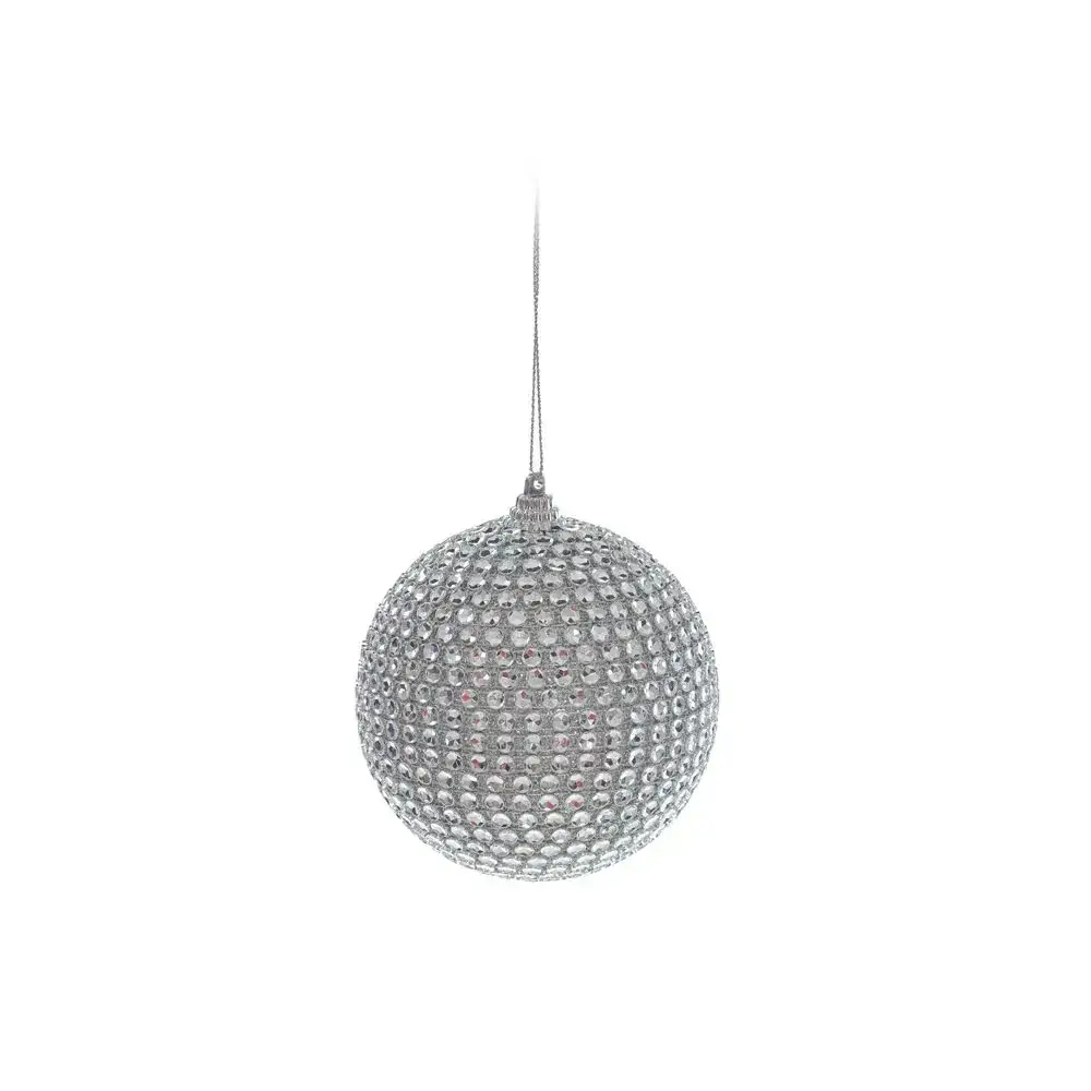 Bola Natal Cromus 8cm Paete Prata