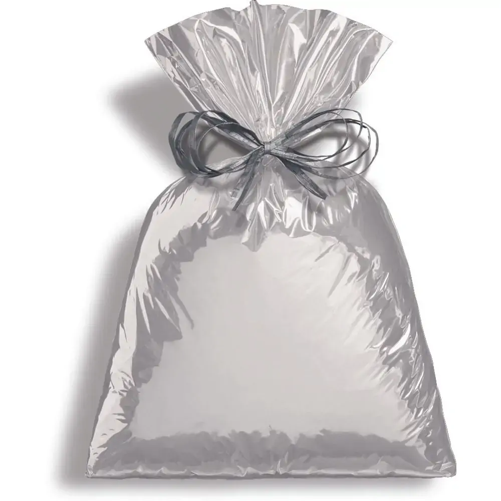 Saco Presente Cromus Metalcolor 25x37cm Prata