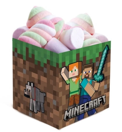 Cachepot Minecraft 11,5x11,5x11,5cm 8un 230012682 Cromus