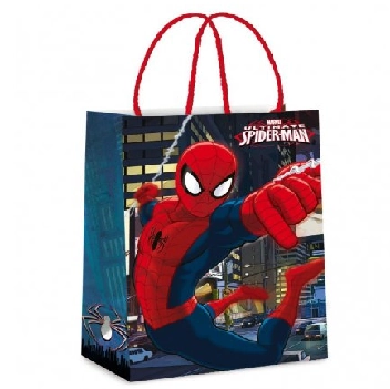 Sacola Papel Presente M 26cmx19,5cmx9,5cm Cromus Lic Spider Man