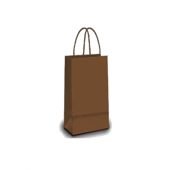 Sacola Papel P 21,5x15x8 Liso Marrom Cromus