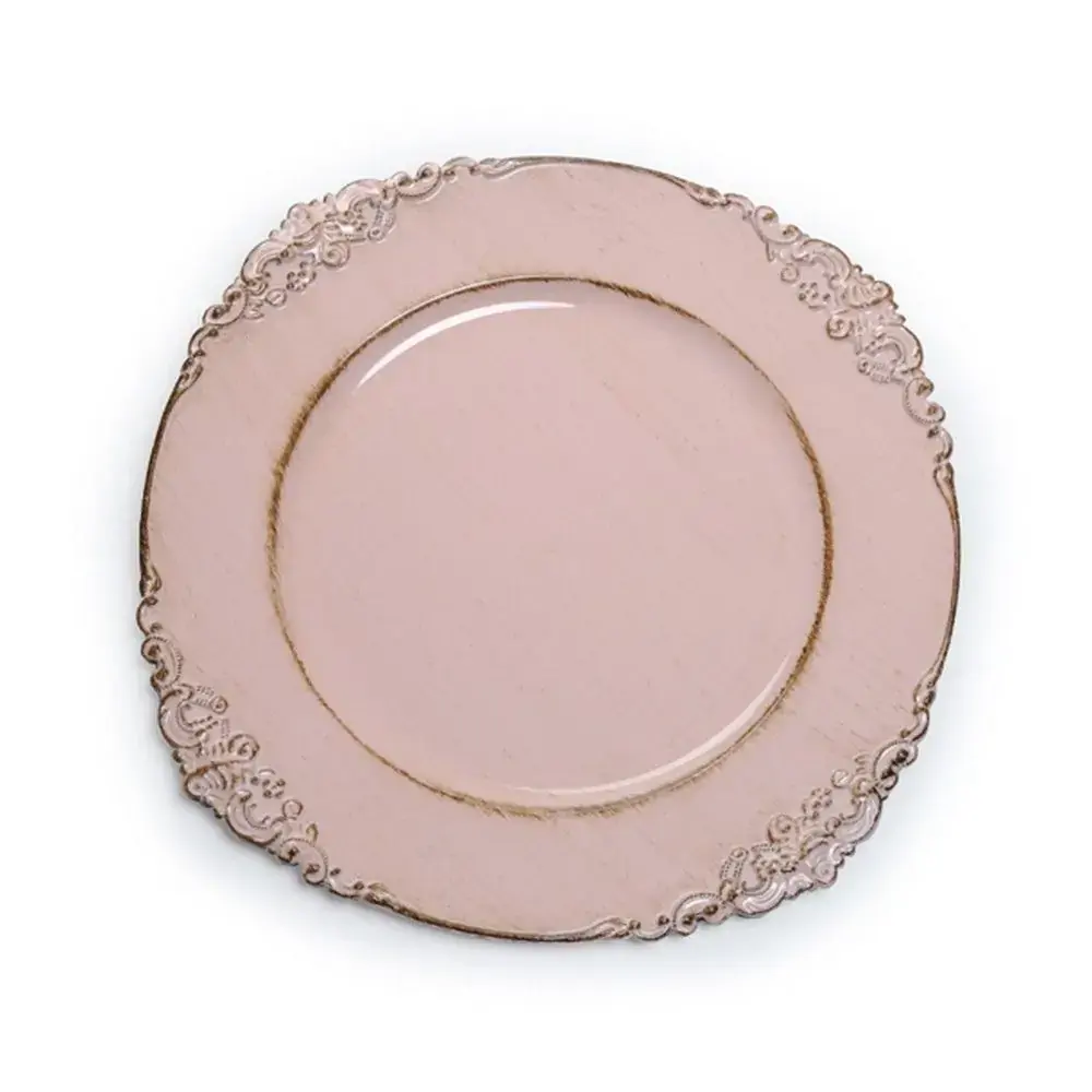 Sousplat Cromus Borda Ornamentada Rs/pt