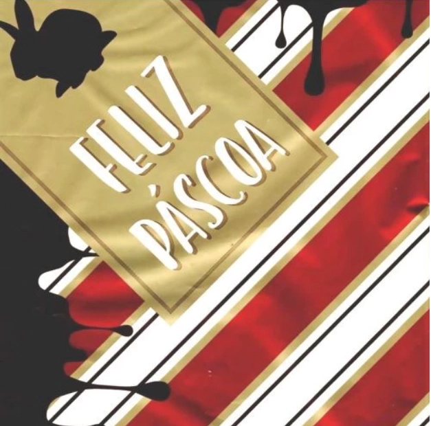 Embalagem Para Ovos De Páscoa 44x44cm Feliz Páscoa Cromus 5und