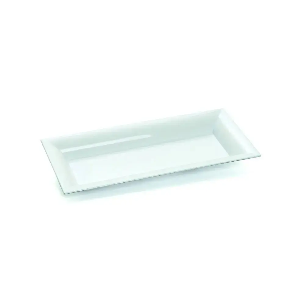 Bandeja Cromus Retangular 28x12cm Branca