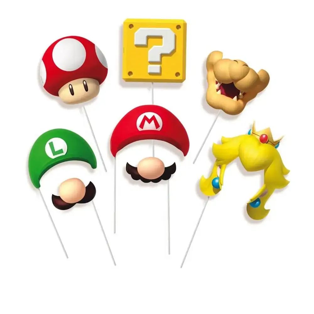 Plaquinhas Super Mario Sortido C/8