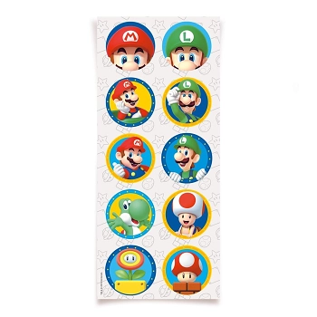 Adesivo Red Super Mario C/30