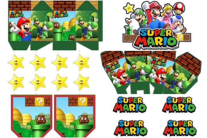 Kit Decorativo Super Mario