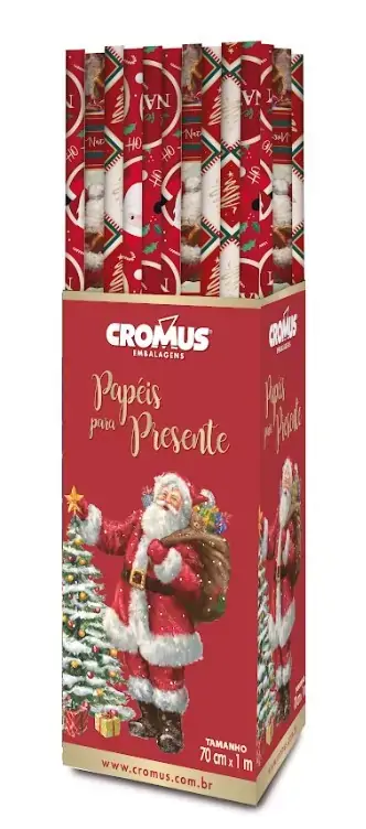 Papel Natal 70x100 Un 12000035 Cromus