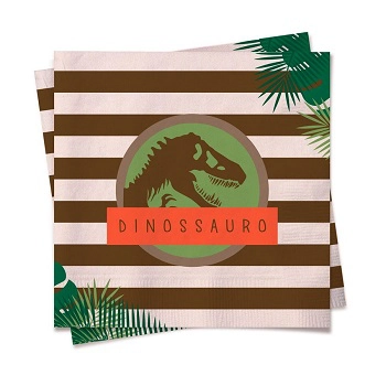 Guardanapo Mundo Dos Dinossauros 24,5x24,5