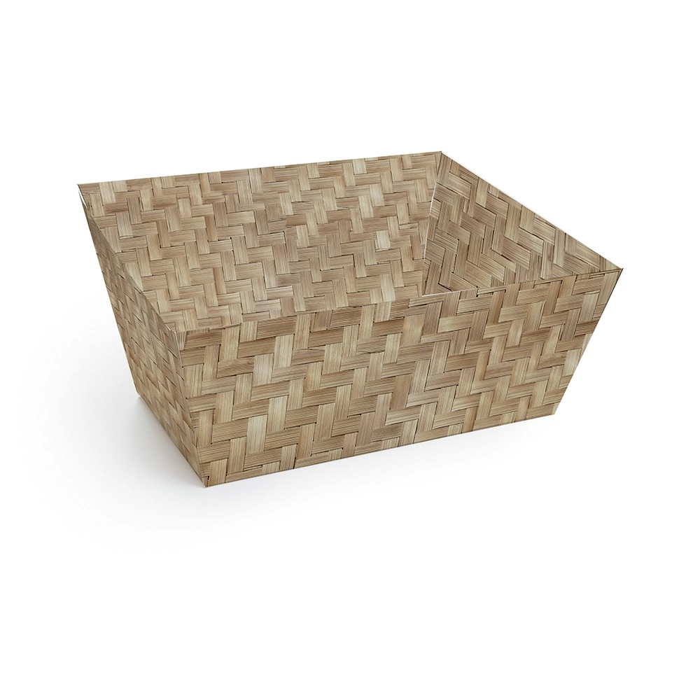Cesta Cartao Trapezio Palha M 22x15x14 Un