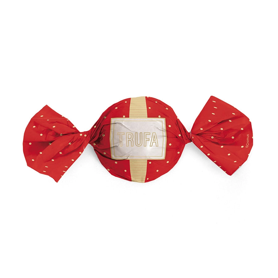 Emb Trufa 15x16 Petit Poa Verm/ouro C/100 Cromus