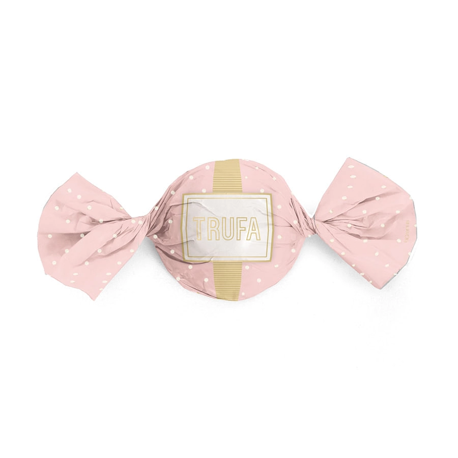 Emb Trufa 15x16 Petit Poa Rosa/ouro C/100 Cromus