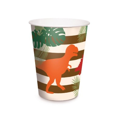 Copo Papel Mundo Dos Dinossauros 240ml