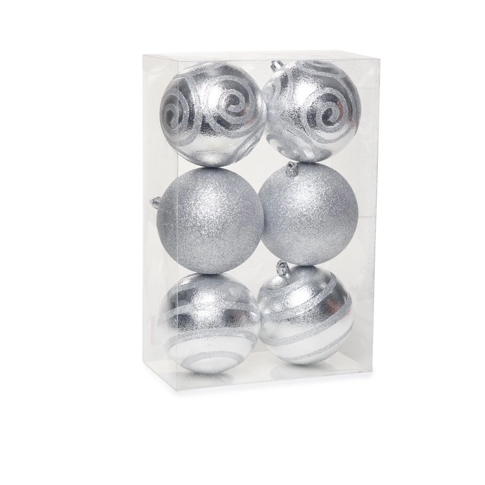 Bola Com Arabesco Pra 8cm C/6