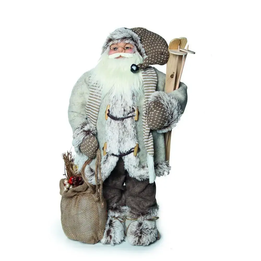 Enfeite Natal Cromus Papai Noel C/ski Tam.g