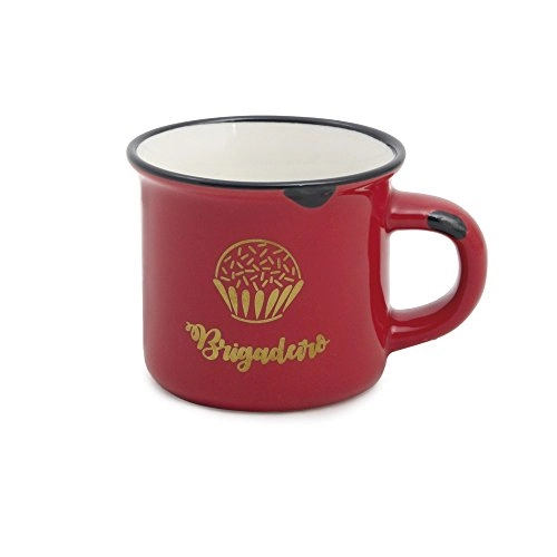 Mini Caneca Cromus P/brigadeiro Charm Vermelha