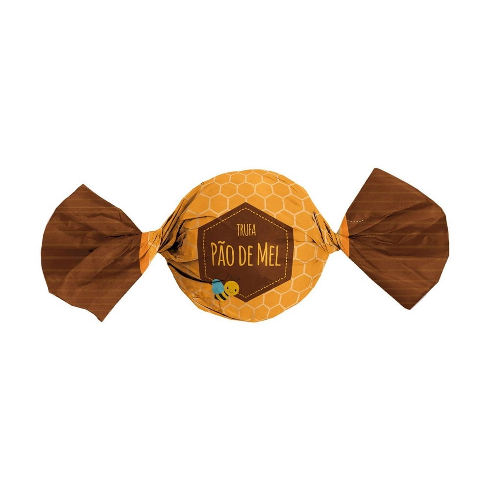Emb Trufa 15x16 Sabor Pao De Mel C/100 Cromus
