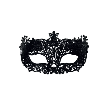 Mascara Veneziana C/gliter Elegancia Preto