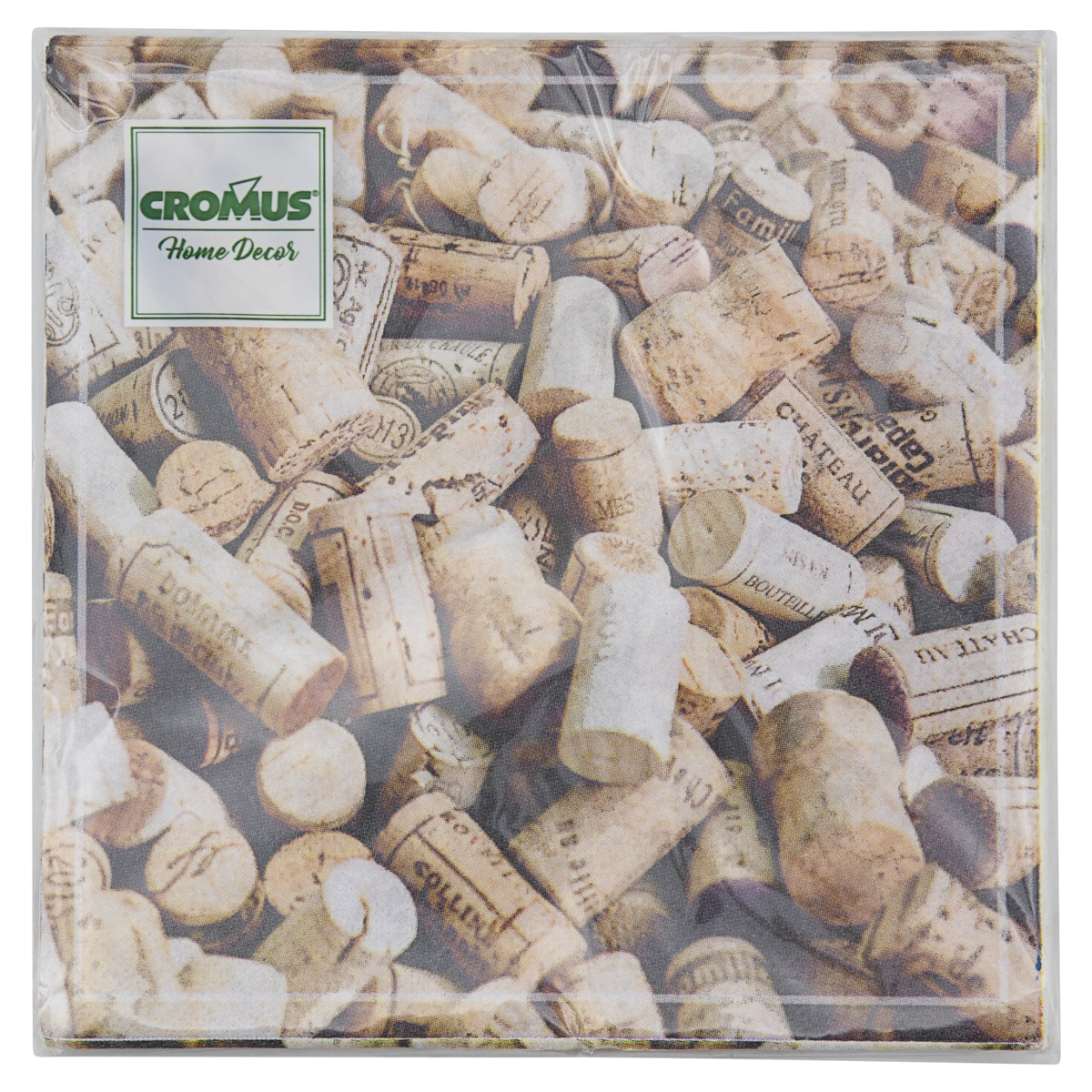 Guardanapo De Papel Folha Simples Rolha Cromus Home Decor 33cm X 33cm Pacote 20 Unidades