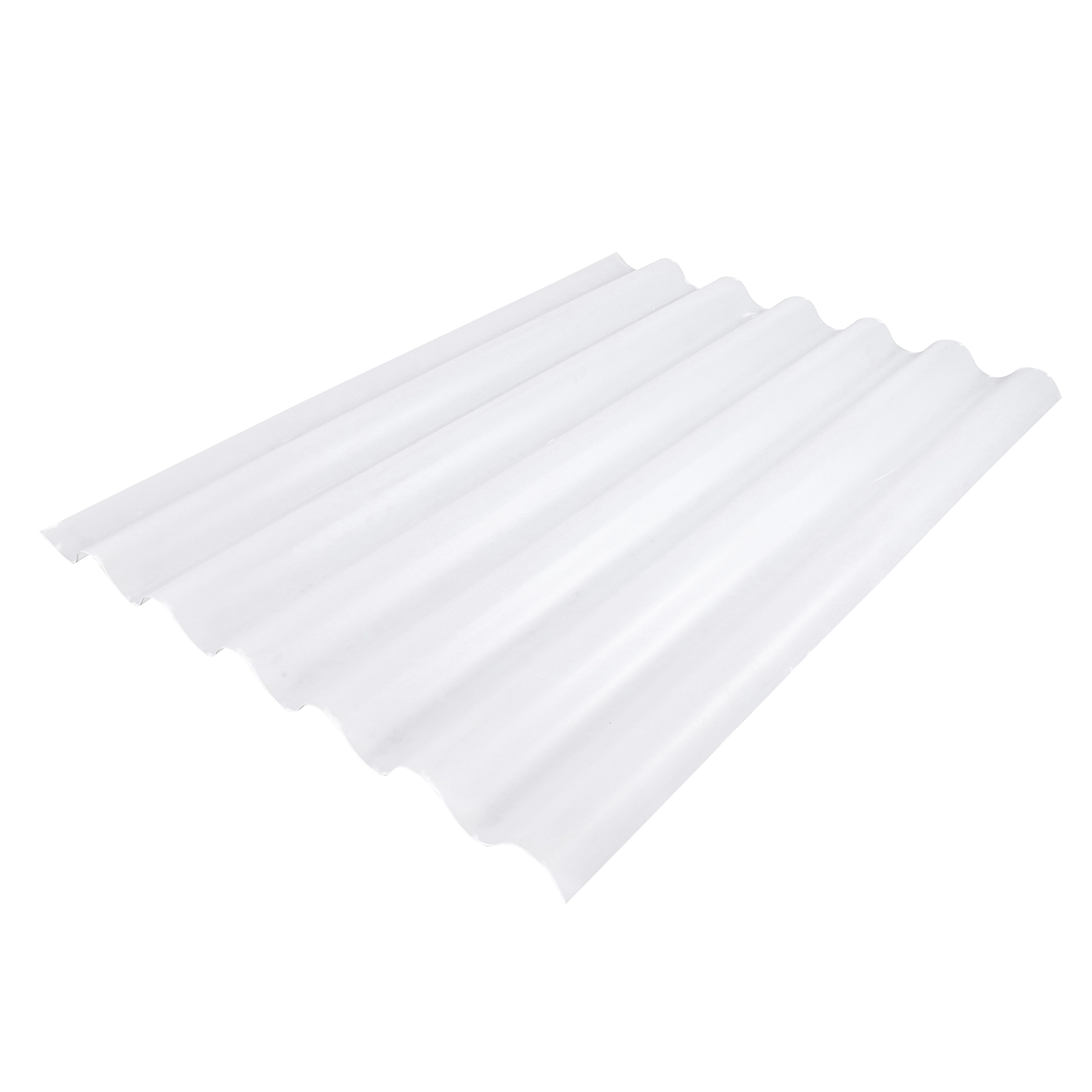 Telha de Polipropileno Ondulada 110x153cm 1mm Leitosa Ibrap