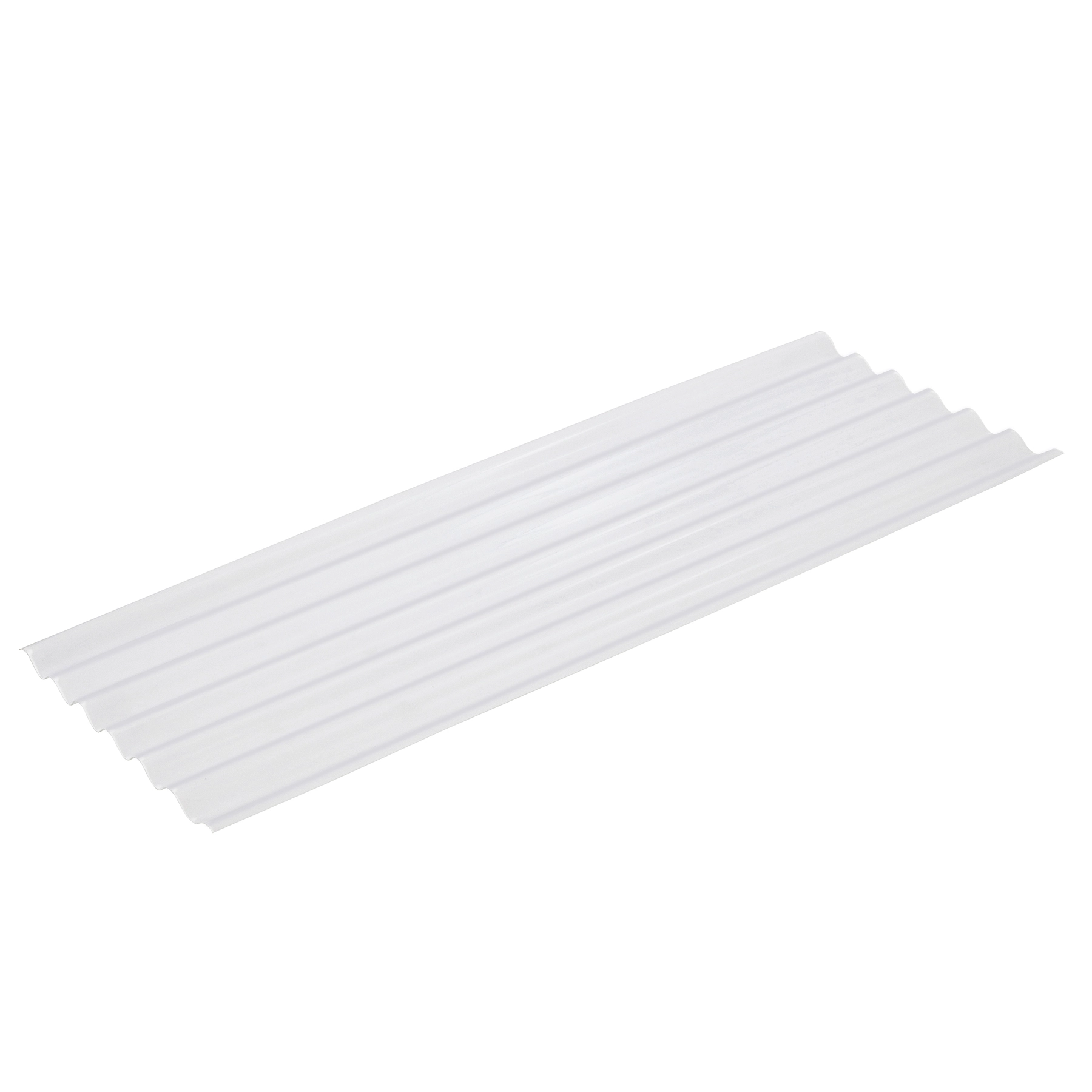 Telha de Polipropileno Ondulada 50x183cm 0.8mm Leitosa Ibrap
