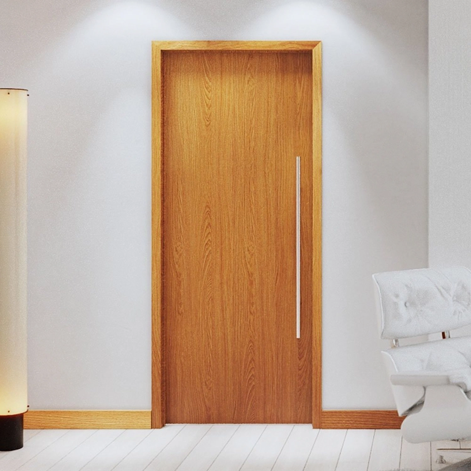 Folha De Porta De Madeira 210x82cm Espessura 3,5cm Mmc Eucaplac Eucatex Teka Milano