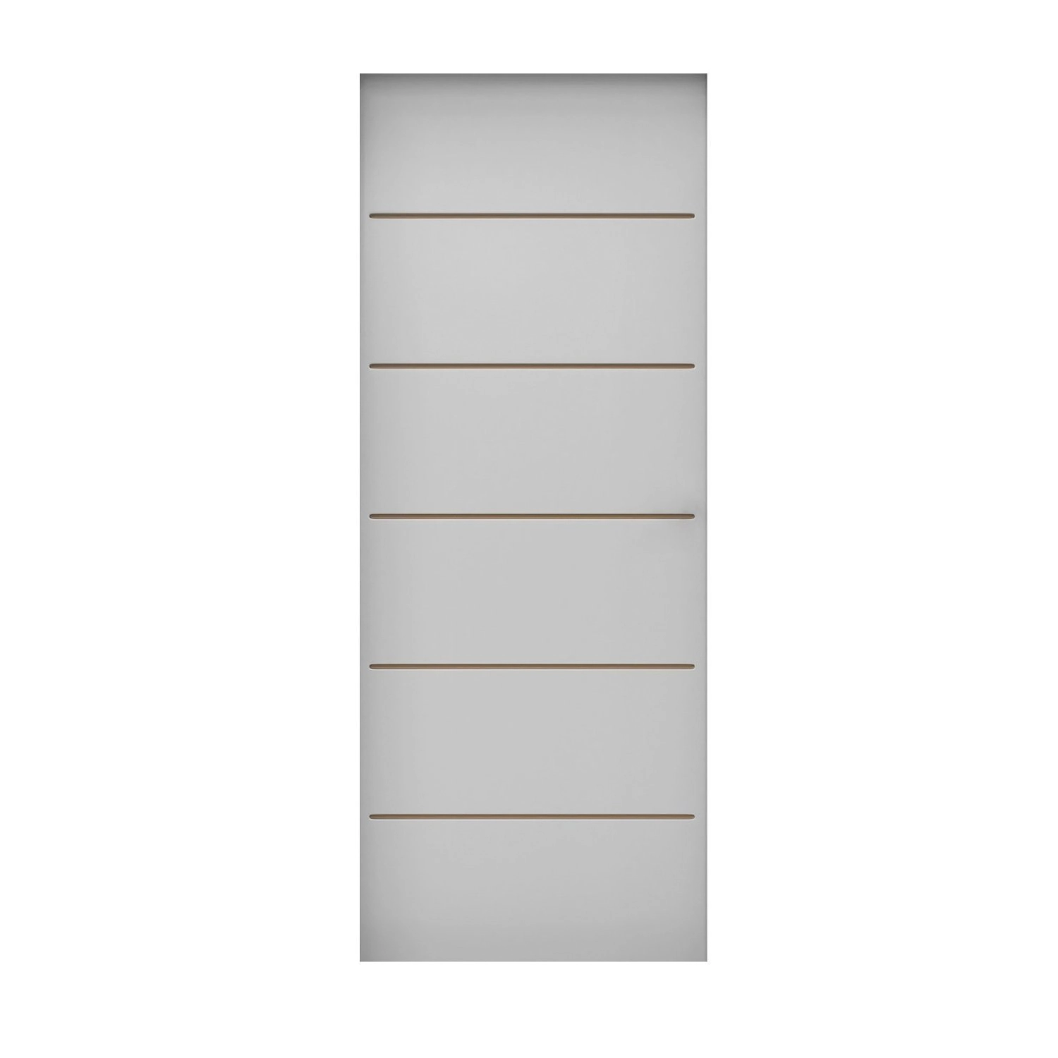 Folha De Porta De Madeira 210x92cm Espessura 3,5cm Mmc Eucaplac Frisada Residence Eucatex Branco Max