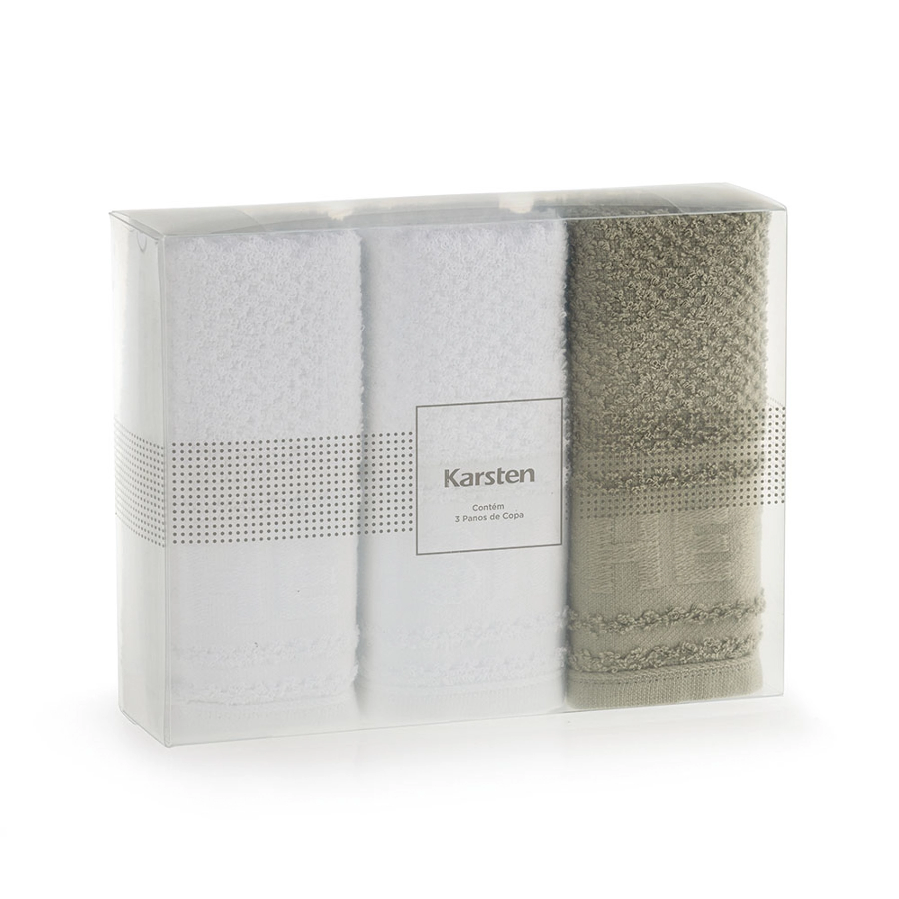 Kit Pano de Copa Reflexos Cuisine 3 Peças Karsten