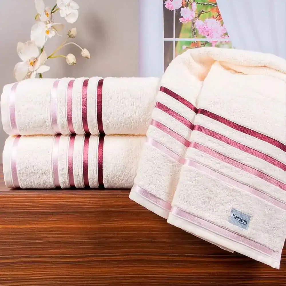 Toalha De Banho Karsten 86x150cm Lumina Creme