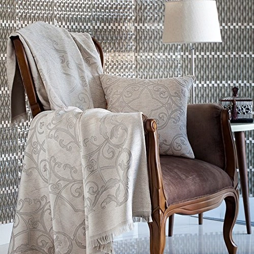 Manta Trussardi 145x180cm Ornamentale Ouro