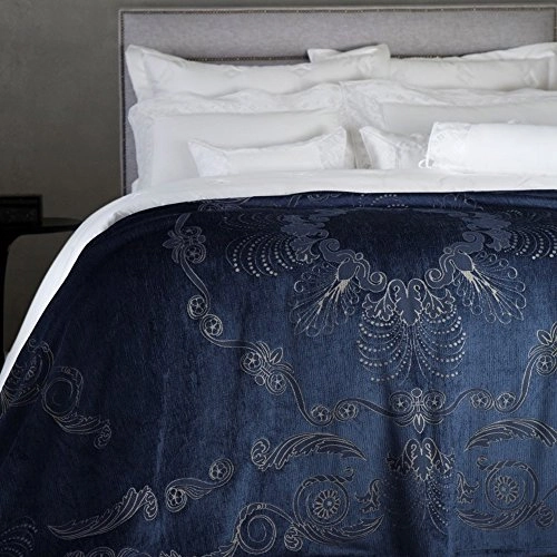 Peseira Trussardi 140x200cm Floratta Marinho