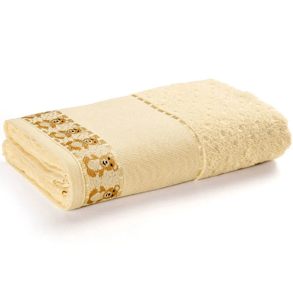 Toalha De Banho Karsten Teddy Amarela