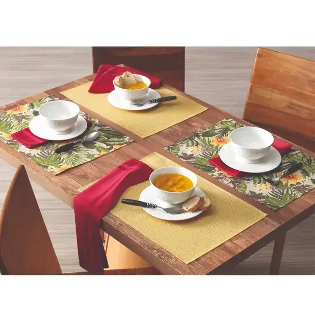 F Prato Liv Amarelo 35x50 1a Qual Comp 72 Algodao 28 Poliester Cor 003 E Tam Cm 035x050 Q 205g/m