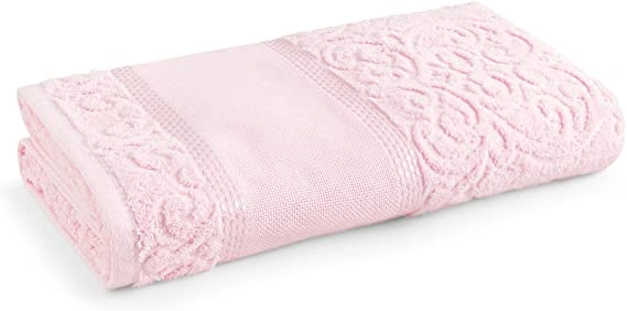 Toalha Banho Melina Karsten Rosa 74x140cm