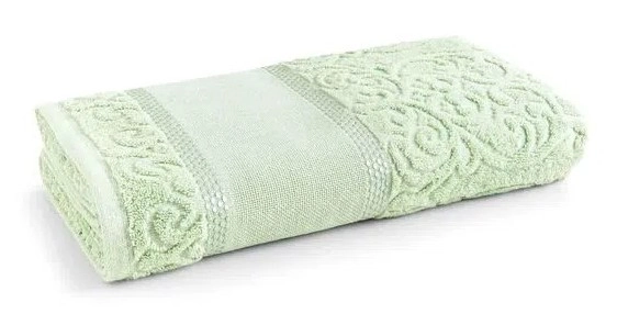 Toalha Banho Melina Karsten P/ Bordar Verde Cha 90x150cm