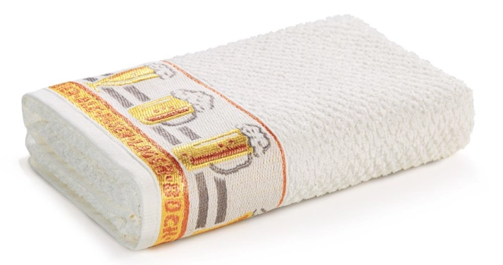 Pano de Copa Atoalhado Chopp Ivory Karsten 46x65cm