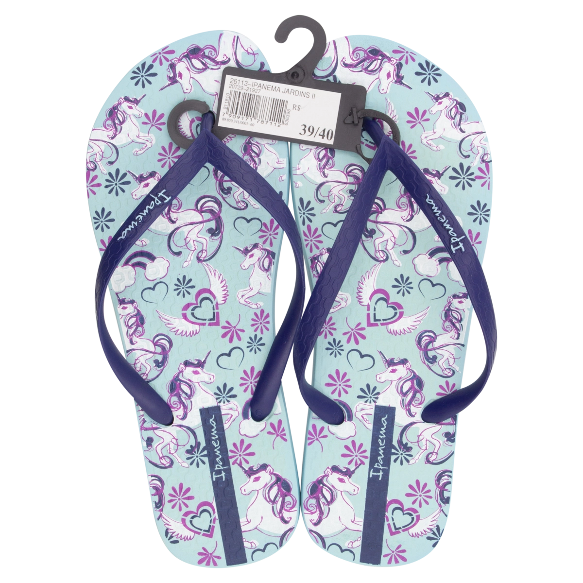 Sandália Azul E Roxa Jardins Ii Ipanema N 39/40